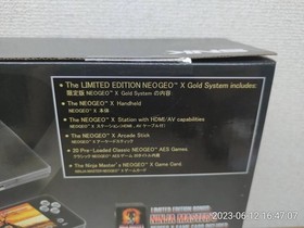 SNK NEO GEO X GOLD Limited Edition Console System with Box [Unopened] from Japan