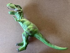 Tyrannosaurus 2112A Soft Rubber Green T-Rex 2011 Toys R Us Dinosaur 13 inches