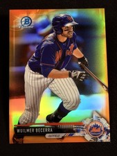 2017 Bowman Chrome ORANGE REFRACTOR Wuilmer Becerra 21/25