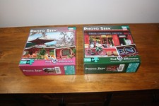 Lot of 2 Puzzles Photo Seek - Find 15 Differences - 750 pieces each Complete