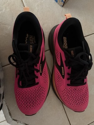 Brooks Trace 3 Pink Black Low Top Mesh womensLace Up Athletic Sneaker