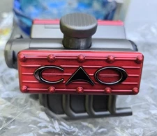 CAO Flathead Engine Block Triple Jet Torch Refillable Lighter New! 