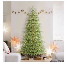 My Texas House 2025 7.5ft Cypress twinkle Artificial Christmas Tree ( 500 LEDs)