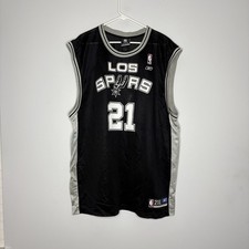 Maglia basket vintage San Antonio Los Spurs Tim Duncan #21 NBA Reebok 2XL