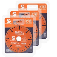 Diamond Cutting Wheel 3 Inch 3PCS with 3/8" Arbor Hole, Metal Cut Off Disc ...