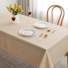Jacquard Table Cloth Cover Kitchen Dining Tableware Wipe Clean Table Protector