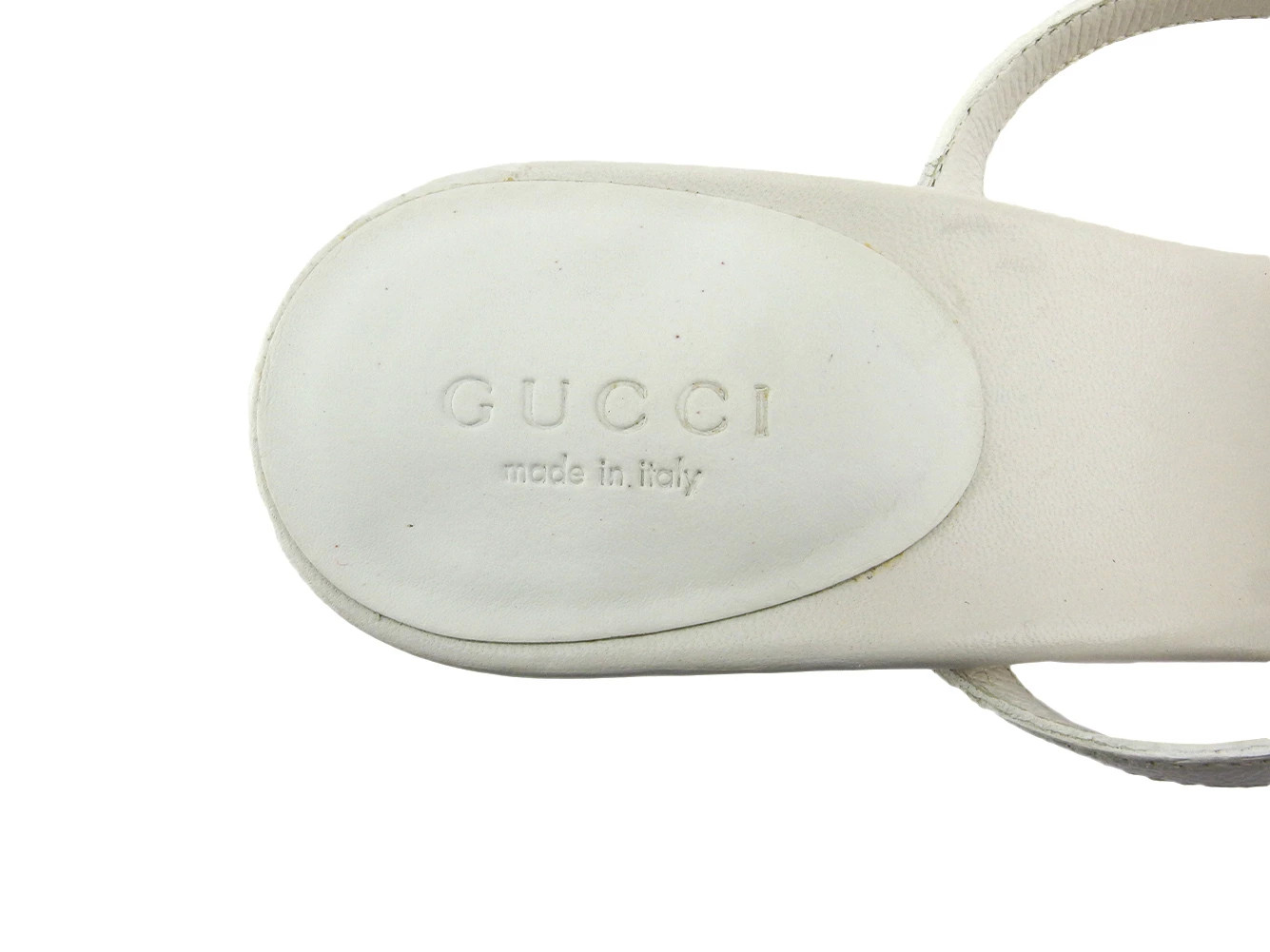 GUCCI Sandals Shoes Women's #34 Half C Interlocking G Mark Double G White Beige thumbnail 9
