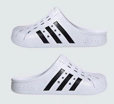 new no box adidas Adilette Slip On Clogs White Mens Size u.s. 12