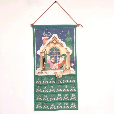 Avon Vintage Countdown to Christmas Hanging Advent Calendar Original Mouse