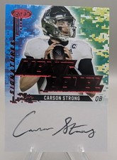 2022 SAGE High Series - Next Level Signatures Carson Strong  Red AUTO 