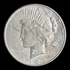 1923-S Peace Silver Dollar, VF+
