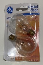GE - Crystal Clear 40W, 320 Lumen Faceted Ceiling Fan A15 Bulbs NEW, SEALED 