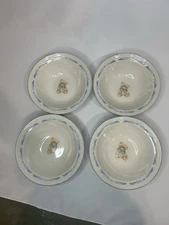 Vintage Tienshan Theodore Country Bear Stoneware 7 in’ Cereal Bowls- Set Of 4
