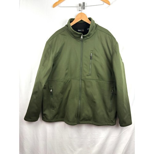 Swiss Tech Green Wind Water Resistant Jacket Warming Pockets 3XL - Picture 12 of 14