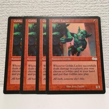 MTG Goblin Servant Goblin Lackey 4 dischi inglesi