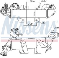 KüHler AbgasrüCkfüHrung Nissens 989389 Stahl FüR Opel Movano Bus X62 Vivaro X83