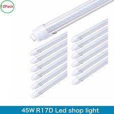 12 Pack 8 Foot Led Shop Light Bulbs ,45W R17D 8FT Led Light HO Base T8 Rotatable