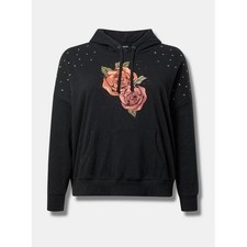 NWT Torrid Mystic Moon Relaxed Fit Cozy Fleece Studded Hoodie 2X