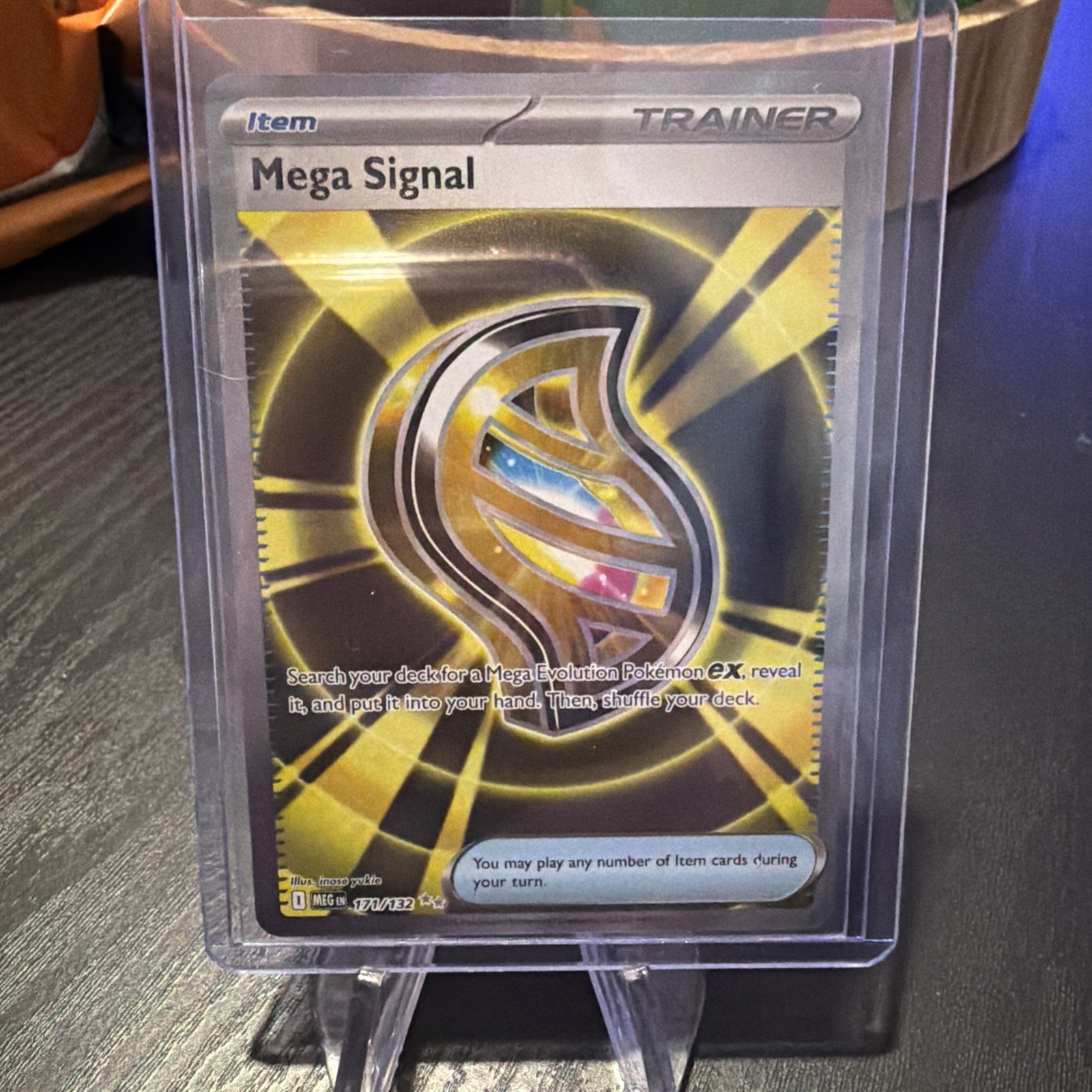 Pokémon TCG Mega Signal Trainer Item Card Mega Evolutions NM 171/132