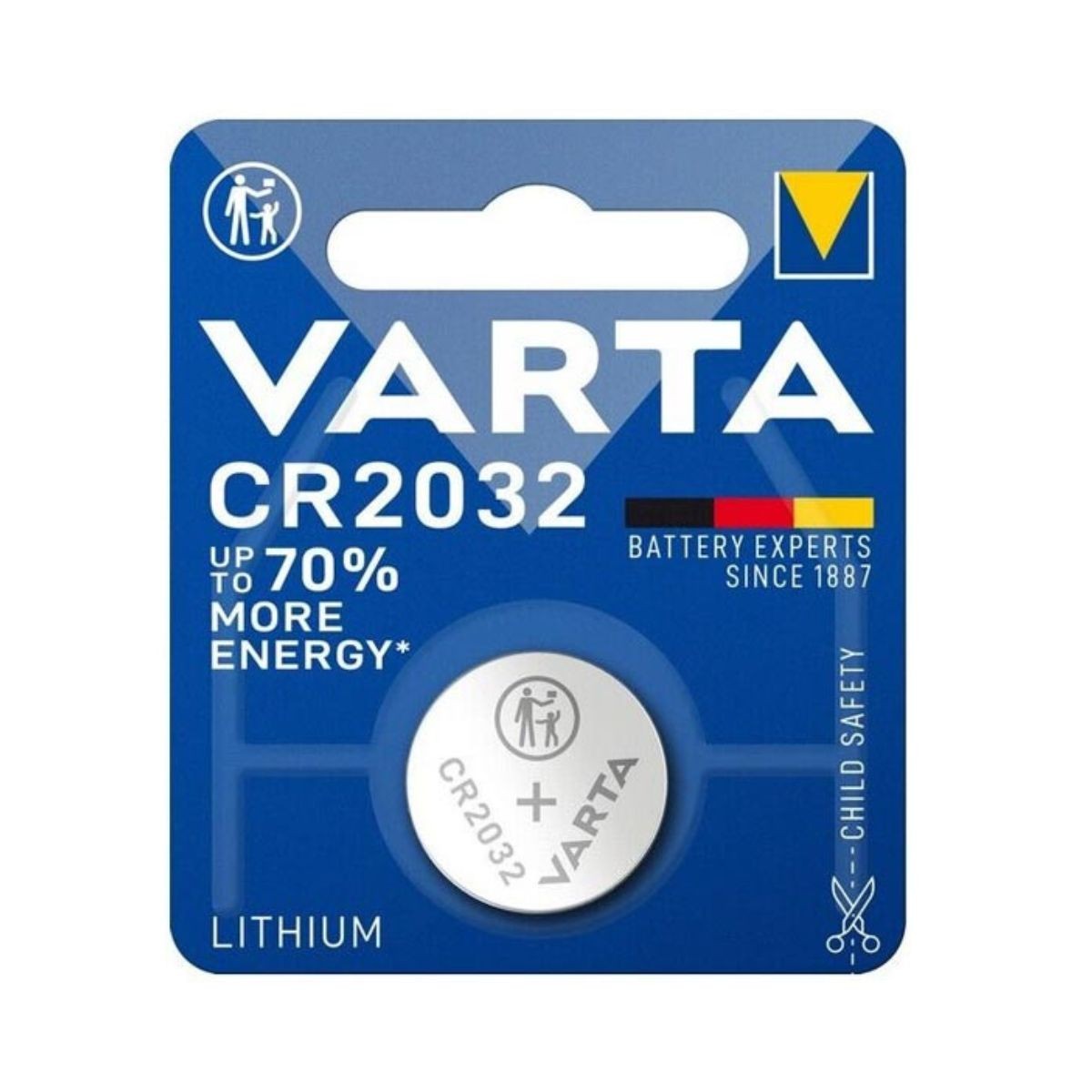 Varta BATTERIA BOTTONE CR2032 3V LITIO - 1PZ - Immagine 2