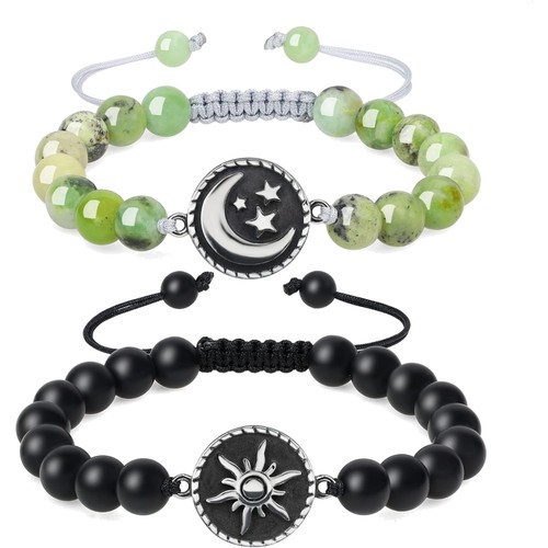 Armband Damen Herren mit Charm 8mm Australischer Jade Onyx Yin Yang Geschenk … Armband Damen Herren mit Charm 8mm Australischer Jade Onyx Yin Yang Geschenk …