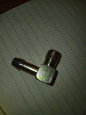 Brass Hose Barb Fittings - 90 Degree Elbow 1/4'' Barb to 1/8'' NPT Male M2