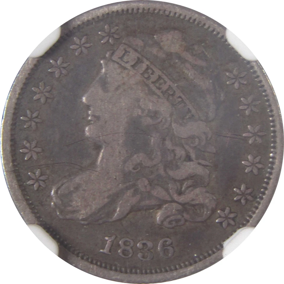 1836 Capped Bust Dime VF 30 NGC Silver 10c Coin SKU:I17378 - Image 3 of 4