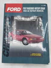 Ford Thunderbird Mercury Cougar Repair Manual 1983 84 85 86 87 88 89 1990 91 92 Ford Thunderbird Mercury Cougar Repair Manual 1983 84 85 86 87 88 89 1990 91 92