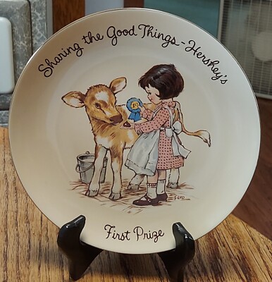 Vintage Hershey's ''Sharing The Good Things FIRST PRIZE'' Collector Plate