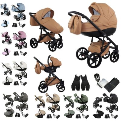 MOMMO AAA Kinderwagen 3in1 ko-Leder  Cosmo I-Size-Sitz | eBay.de