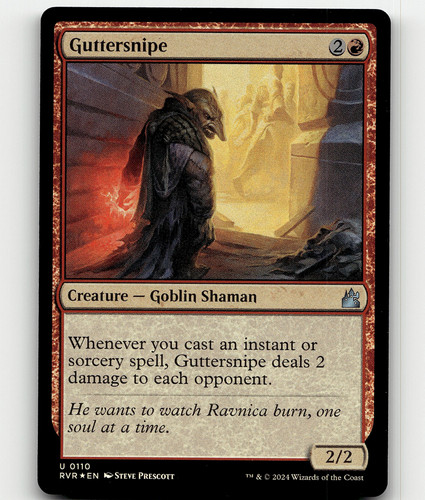 Guttersnipe (Retro Frame) [Ravnica Remastered] Heavily Played