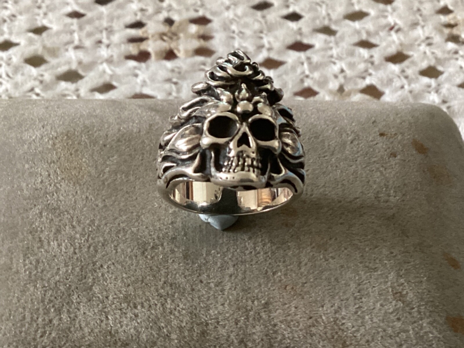 Wonderful Solid Sterling Heavyweight Detailed Sku… - image 1