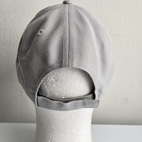 Crowns by Lids Men's Strapback Hat Gray Acrylic Wool Blend Embroidered Owl Logo - Picture 4 of 7
