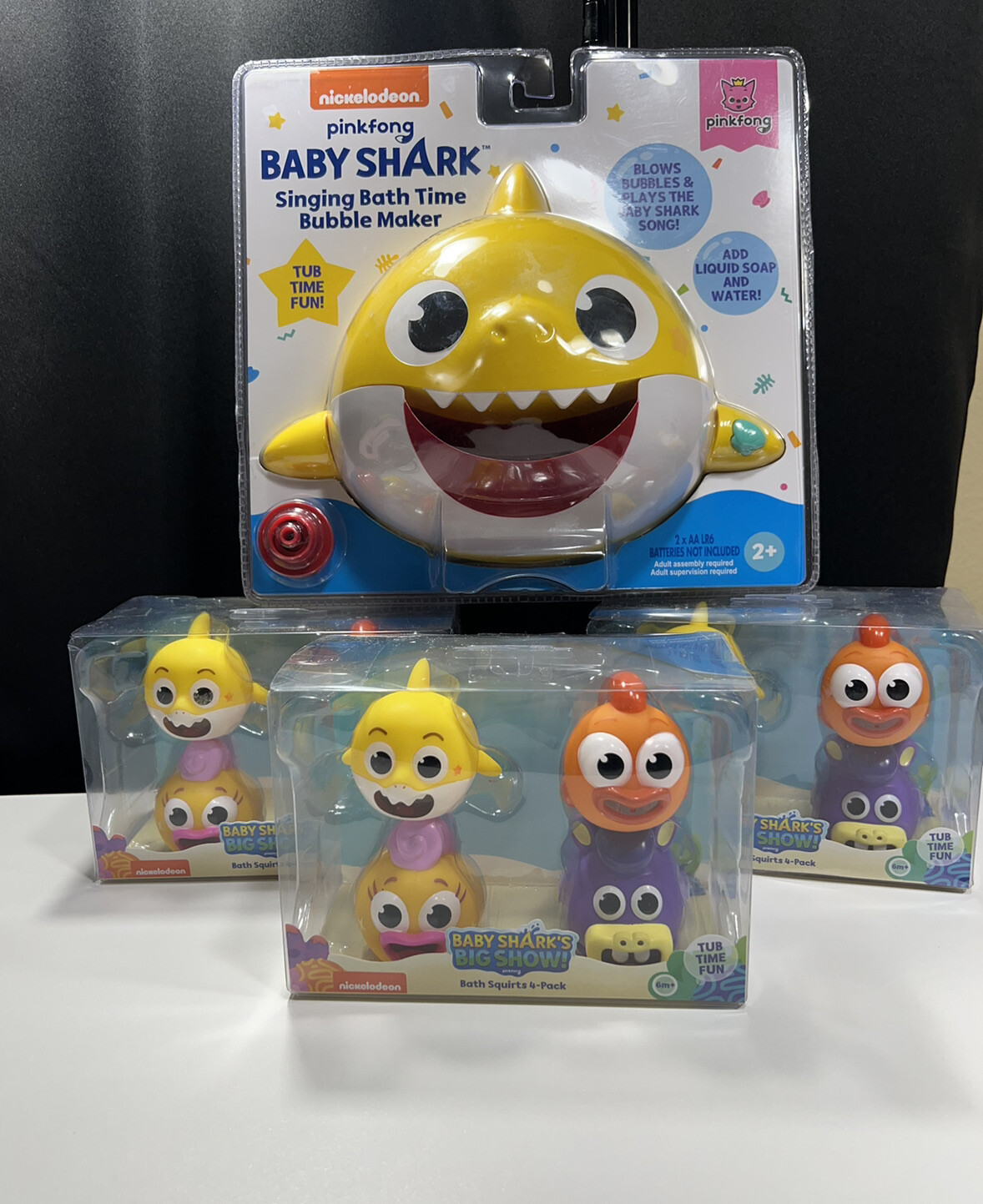 Baby Shark Bath Squirt Toy With Singing Bath Time Bubble Maker eBay
