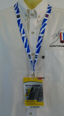 2019 Indianapolis 500 IndyCar GP Pit & Garage Hard Card Pass Credential Lanyard