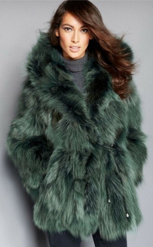 The Fur Vault Hooded Coyote-Fur Jacket - Women - M