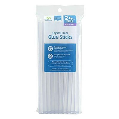 AdTech Hot Glue Sticks 10'' Full Size Clear 24 Sticks