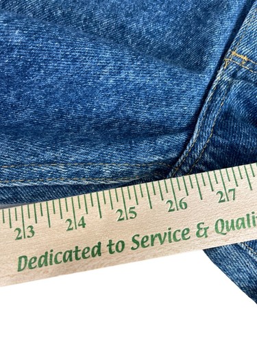 Vintage Lee Dark Blue Tight Fit Narrow Leg Jeans Girls 14 New - Picture 9 of 9