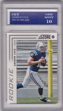 ANDREW LUCK Gem Mint (10) COLTS ROOKIE CARD 2012 Score Football INDIANAPOLIS RC