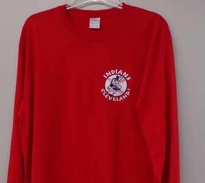 Long sleeve cleveland indians shirt Clearance