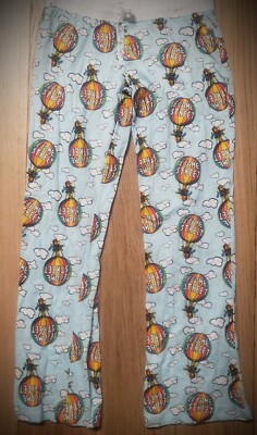 Sesame Street Womens Lounge Pants Big Bird Elmo Cookie Blue New Small FREE Ship