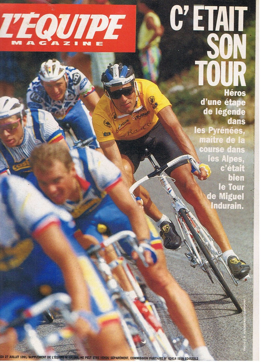L'EQUIPE MAGAZINE N°507 cyclisme indurain maradona vol a voile