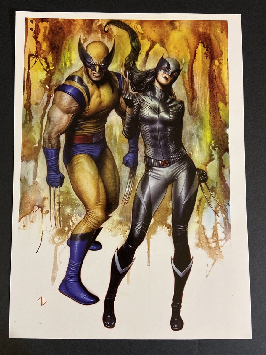 Wolverine 2 サイン入りAdi Granov 1:50 アメコミリーフ WOLVERINE B/W VARIANT Paper Print by Adi Granov (Signed)