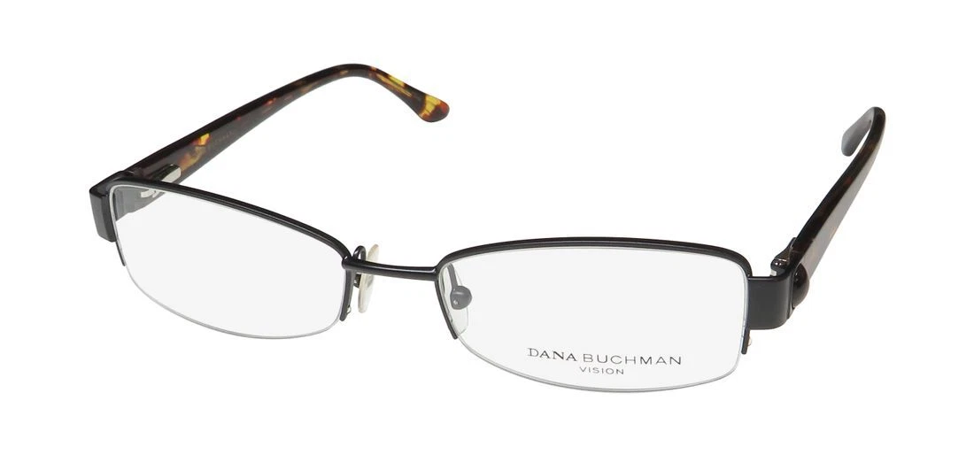 NEW DANA BUCHMAN NIA EYEWEAR BK FULL RIM DESIGNER METAL PLASTIC BLACK WOMENS
