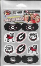 Fan-A-Peel Georgia Bulldogs Waterless Peel and Stick Temporary Tattoos