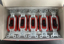 CSB20AC1 Pass and Seymour Single Pole Toggle Switch, 20 Amp, 120/277 VAC