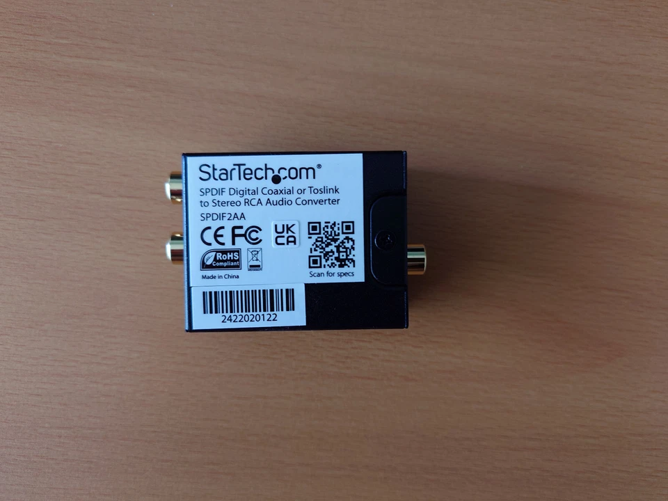 Startech SPDIF Digital Coaxial or Toslink Optical to Stereo RCA Audio Converter - Bild 2 von 4