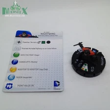 Heroclix Batman set Nightwing #205 Gravity Feed figure w/card!