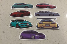 Stanced Honda Jdm Car Stickers