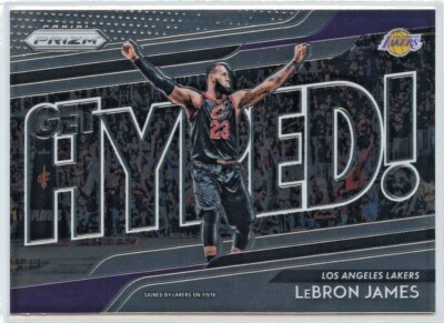 2018-19 Panini Prizm LeBron James Get Hyped! #4 - Los Angeles Lakers